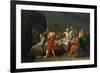 The Death of Socrates, 1787-Jacques Louis David-Framed Giclee Print