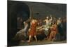 The Death of Socrates, 1787-Jacques Louis David-Mounted Giclee Print