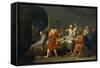 The Death of Socrates, 1787-Jacques Louis David-Framed Stretched Canvas