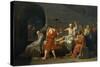 The Death of Socrates, 1787-Jacques Louis David-Stretched Canvas