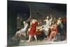 The Death of Socrates, 4th Century Bc-Jacques-Louis David-Mounted Giclee Print