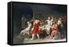 The Death of Socrates, 4th Century Bc-Jacques-Louis David-Framed Stretched Canvas