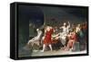 The Death of Socrates, 4th Century Bc-Jacques-Louis David-Framed Stretched Canvas