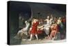 The Death of Socrates, 4th Century Bc-Jacques-Louis David-Stretched Canvas