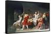The Death of Socrates, 4th Century Bc-Jacques-Louis David-Framed Stretched Canvas
