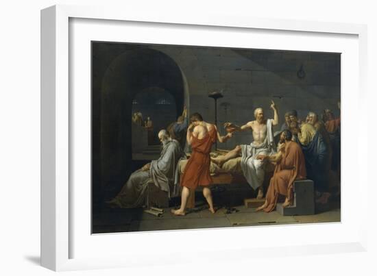 The Death of Socrates-Jacques-Louis David-Framed Giclee Print