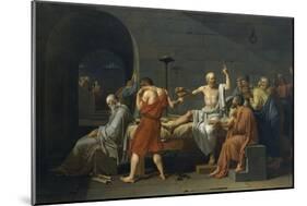 The Death of Socrates-Jacques-Louis David-Mounted Giclee Print
