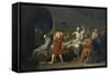 The Death of Socrates-Jacques-Louis David-Framed Stretched Canvas