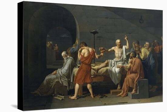 The Death of Socrates-Jacques-Louis David-Stretched Canvas