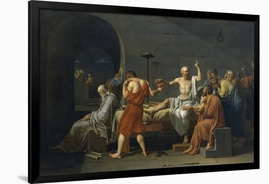 The Death of Socrates-Jacques-Louis David-Framed Giclee Print