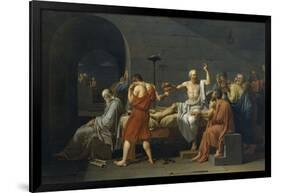 The Death of Socrates-Jacques-Louis David-Framed Giclee Print