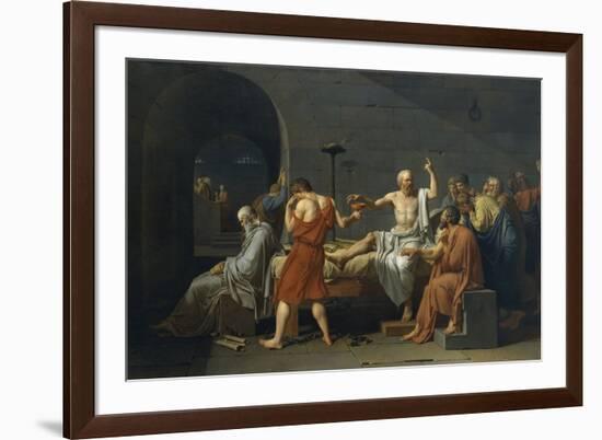 The Death of Socrates-Jacques-Louis David-Framed Giclee Print