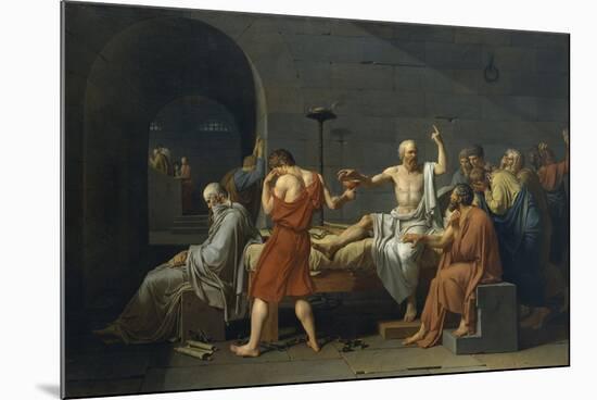 The Death of Socrates-Jacques-Louis David-Mounted Giclee Print