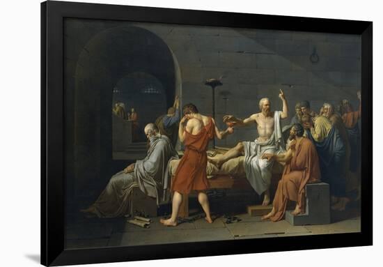 The Death of Socrates-Jacques-Louis David-Framed Giclee Print