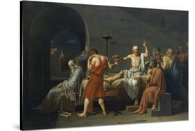 The Death of Socrates-Jacques-Louis David-Stretched Canvas