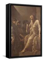 The Death of Socrates-Salvator Rosa-Framed Stretched Canvas