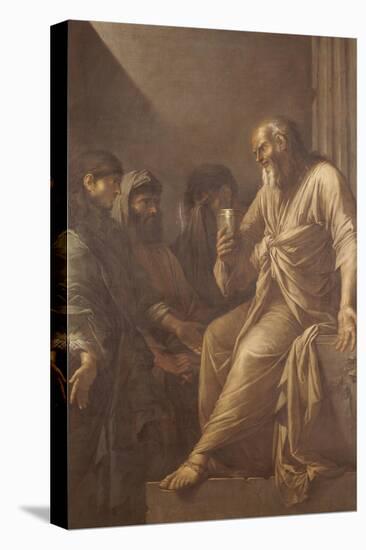 The Death of Socrates-Salvator Rosa-Stretched Canvas