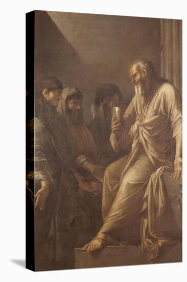 The Death of Socrates-Salvator Rosa-Stretched Canvas