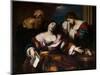 The Death of Sophonisba, 1665-1667 (Oil on Canvas)-Nicolas Regnier-Mounted Giclee Print