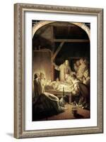 The Death of St. Bruno-Eustache Le Sueur-Framed Giclee Print