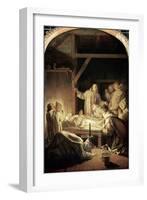 The Death of St. Bruno-Eustache Le Sueur-Framed Giclee Print