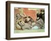 The Death of St. Francis, Detail of St. Francis and the Monks, from the Bardi Chapel-Giotto di Bondone-Framed Giclee Print