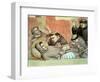 The Death of St. Francis, Detail of St. Francis and the Monks, from the Bardi Chapel-Giotto di Bondone-Framed Giclee Print