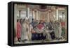 The Death of St. Francis, Scene from a Cycle of the Life of St. Francis of Assisi, 1486-Domenico Ghirlandaio-Framed Stretched Canvas