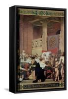 The Death of St. Genevieve-Jean Paul Laurens-Framed Stretched Canvas