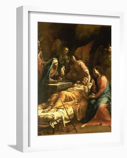 The Death of St. Joseph, C.1712-Giuseppe Maria Crespi-Framed Giclee Print