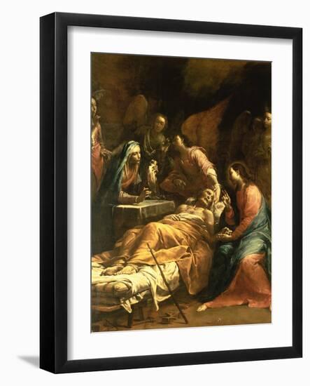 The Death of St. Joseph, C.1712-Giuseppe Maria Crespi-Framed Premium Giclee Print