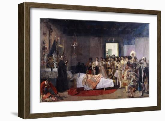 The Death of the Bullfighter; La Muerte Del Torero-Jose Villegas Cordero-Framed Giclee Print