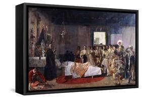 The Death of the Bullfighter-Jose Villegas Cordero-Framed Stretched Canvas