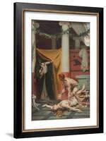 The Death of the Emperor Commodus-Fernand Pelez-Framed Giclee Print