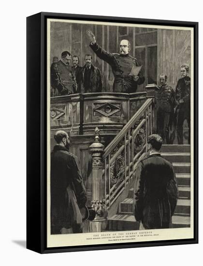 The Death of the German Emperor-null-Framed Stretched Canvas