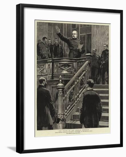 The Death of the German Emperor-null-Framed Giclee Print