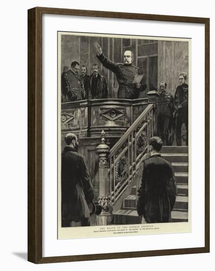 The Death of the German Emperor-null-Framed Giclee Print