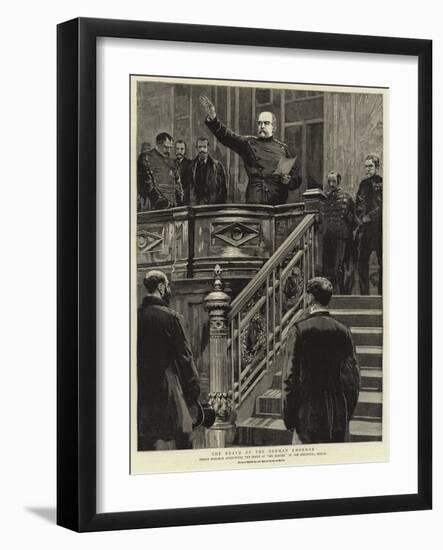The Death of the German Emperor-null-Framed Giclee Print