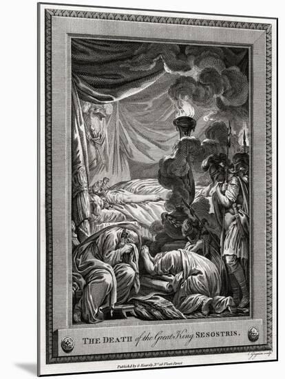 The Death of the Great King Sesostris, Ancient Egypt-Charles Grignion-Mounted Giclee Print