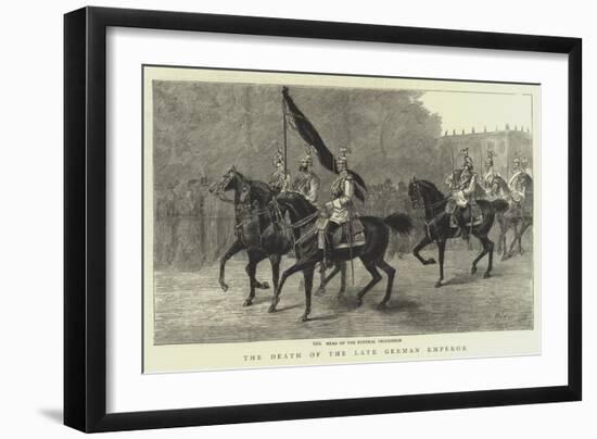 The Death of the Late German Emperor-null-Framed Giclee Print