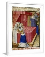 The Death of the Lovers. Queen Iseult Kissing Her Lover-null-Framed Giclee Print