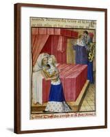 The Death of the Lovers. Queen Iseult Kissing Her Lover-null-Framed Giclee Print