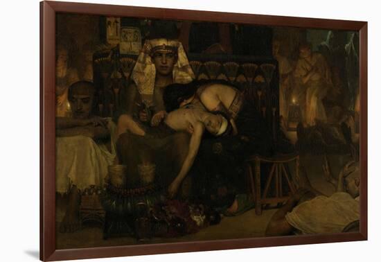 The Death of the Pharaohs Firstborn Son, 1872-Sir Lawrence Alma-Tadema-Framed Giclee Print