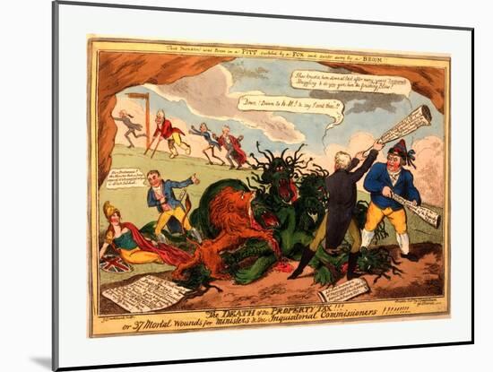 The Death of the Property Tax! or 37 Mortal Wounds for Ministers and the Inquisitoral Commissioners-null-Mounted Giclee Print