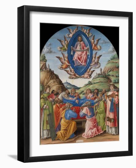 The Death of the Virgin, 1485-Bartolomeo Vivarini-Framed Giclee Print