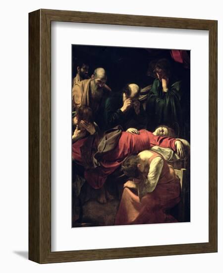 The Death of the Virgin, 1605-06-Caravaggio-Framed Giclee Print