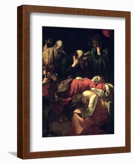 The Death of the Virgin, 1605-06-Caravaggio-Framed Giclee Print