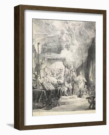 The Death of the Virgin, 1639-Rembrandt van Rijn-Framed Giclee Print