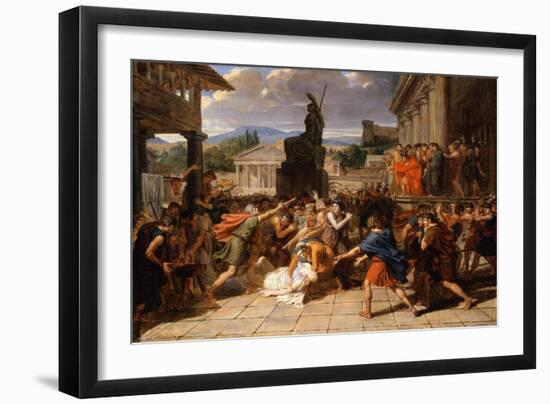 The Death of Virginia, c.1800-Guillaume Lethiere-Framed Giclee Print