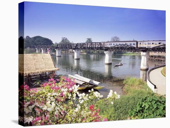 The Death Railway Bridge on the River Kwai (Saphan Mae Nam Khwae Yai), Kanchanaburi, Thailand-Gavin Hellier-Stretched Canvas